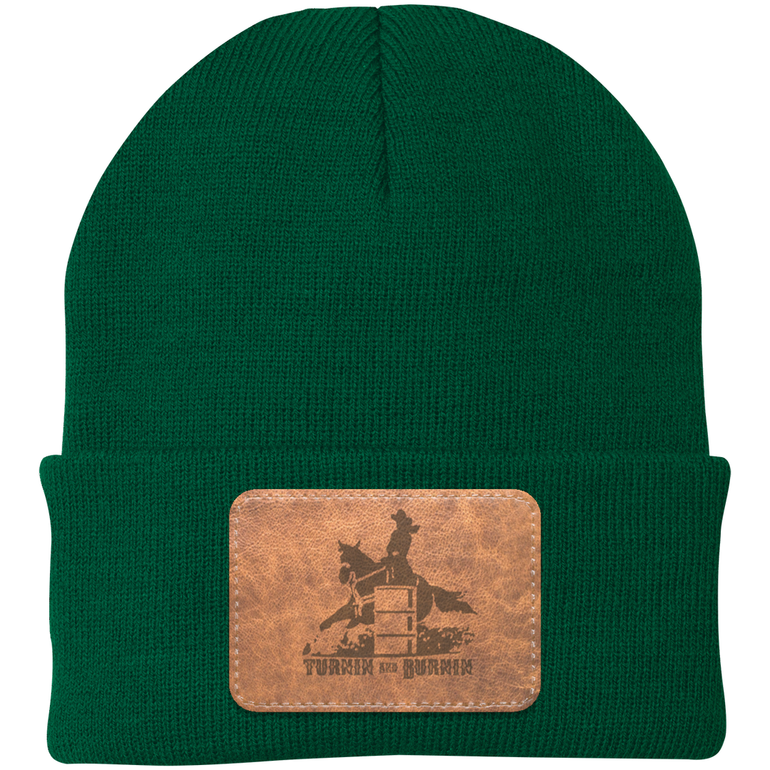TURNIN AND BURNIN ON LEATHER CP90 Knit Cap - Patch