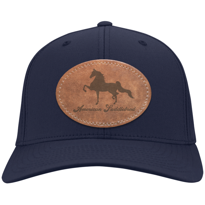 AMERICAN SADDLEBRED ON LEATHER CP80 Twill Cap - Patch