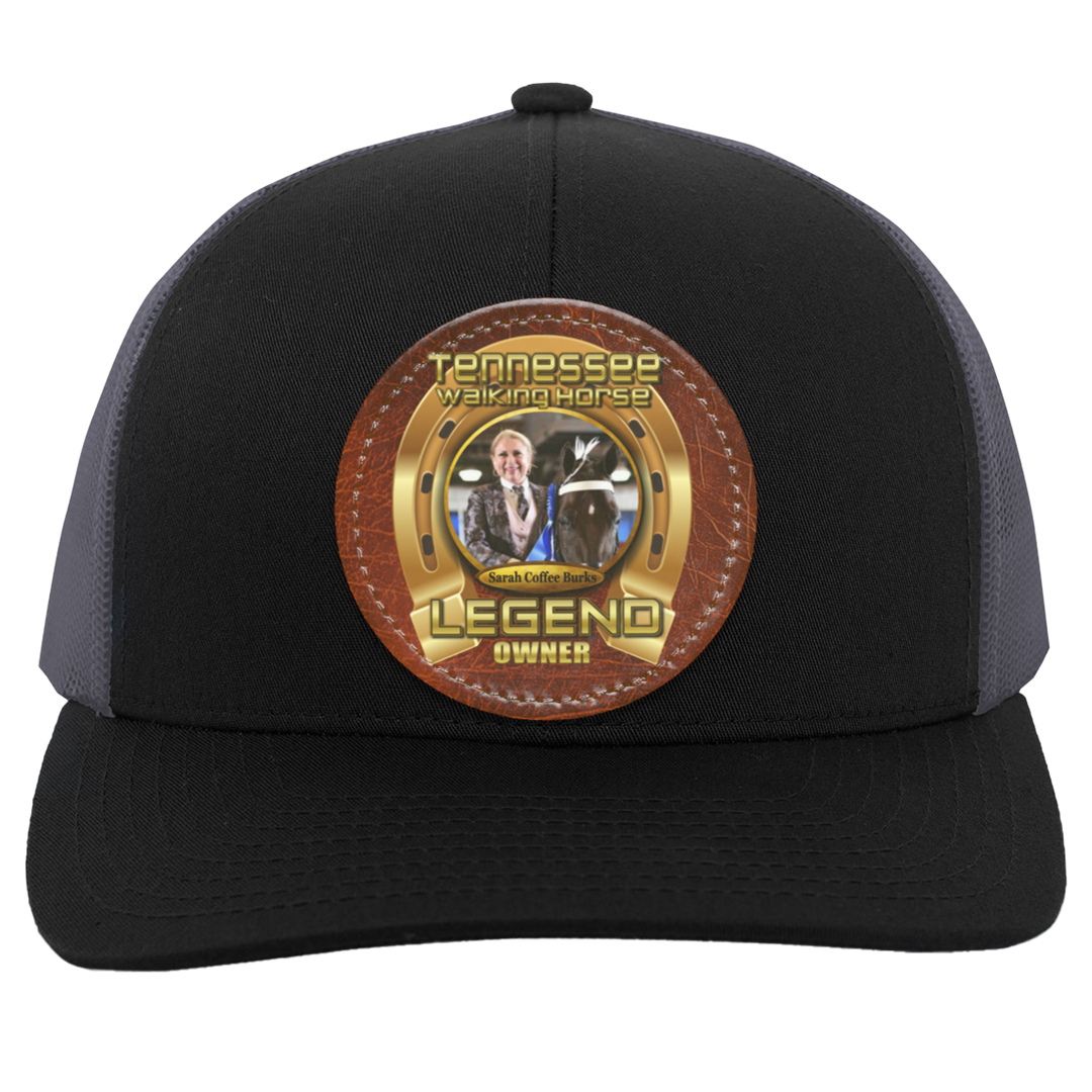 SARAH COFFEE BURKS (TWH LEGENDS) HAT 104C Trucker Snap Back - Patch