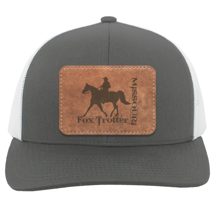 MISSOURI FOX TROTTER ON LEATHER 104C Trucker Snap Back - Patch