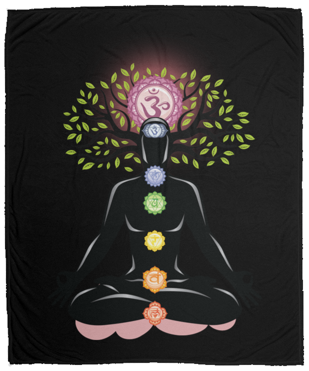 CHAKRAS PLUSH BLANKET (12 STYLES AND SIZES)