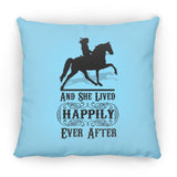 HAPPILY EVER AFTER (TWH Pleasure) Blk ZP18 Large Square Pillow