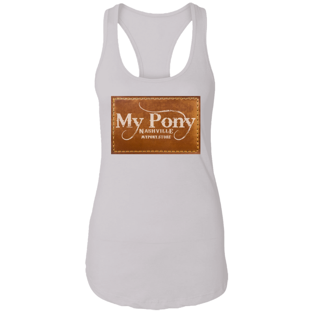 MY PONY NASHVILLE BRAND NL1533 Ladies Ideal Racerback Tank