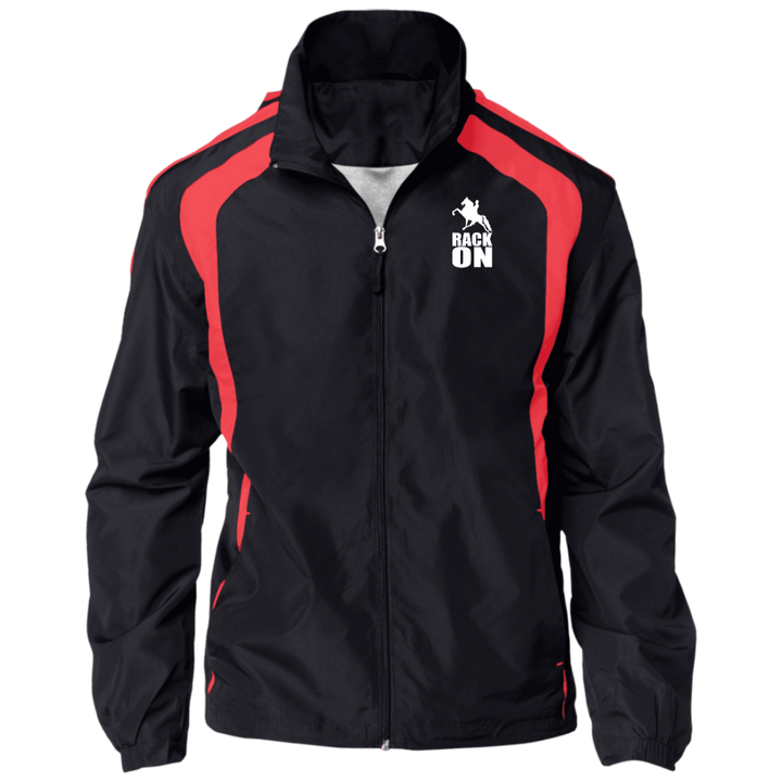 RACK ON RACKING (WHITE ART) JST60 Jersey-Lined Raglan Jacket