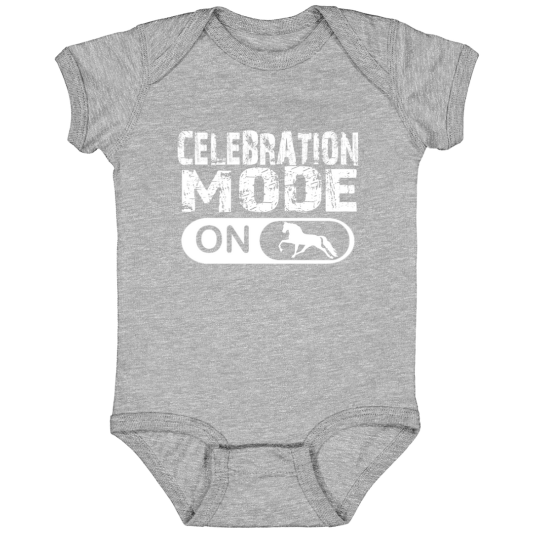 CELEBRATION MODE PLEASURE TWH HORSE (2) 4424 Infant Fine Jersey Bodysuit