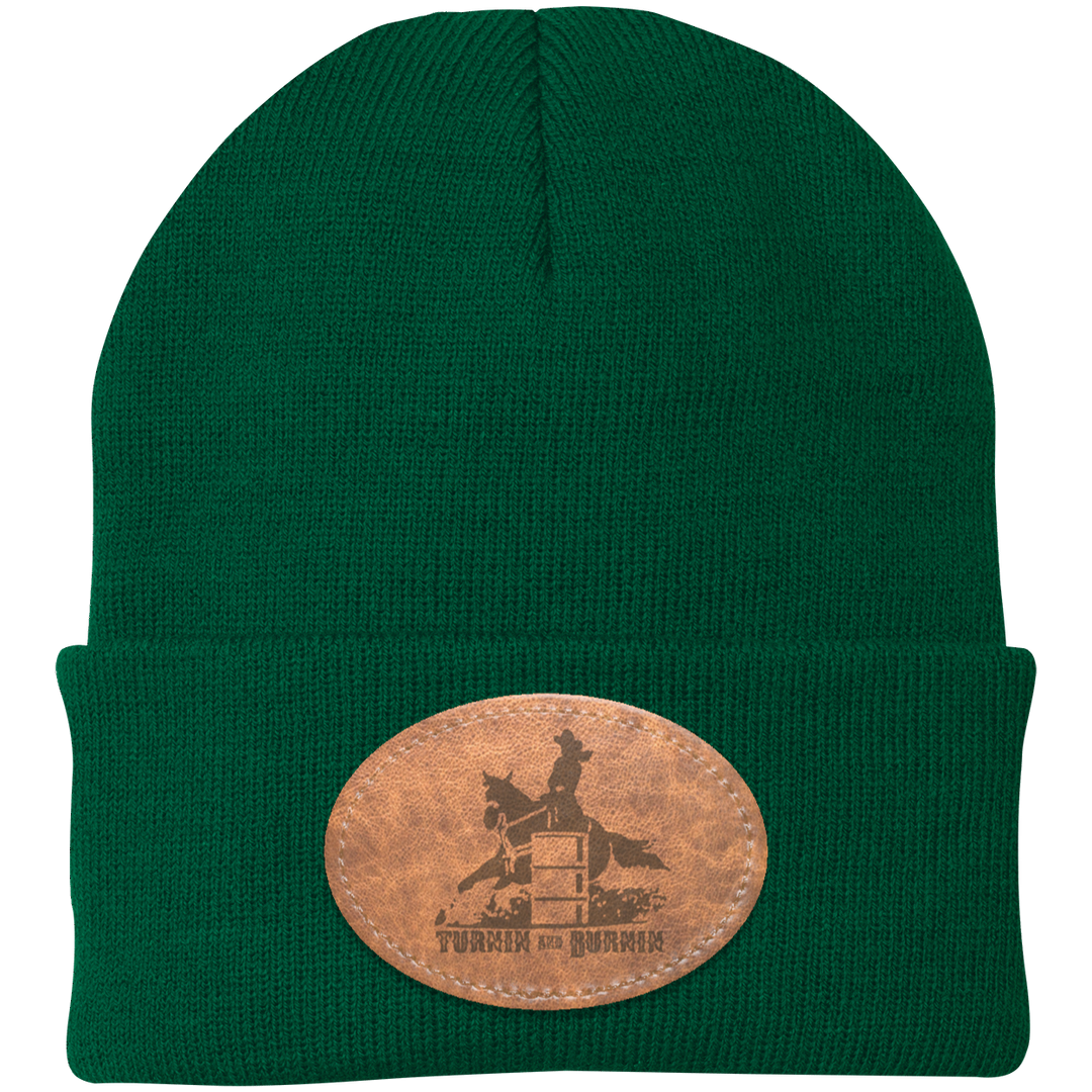 TURNIN AND BURNIN ON LEATHER CP90 Knit Cap - Patch