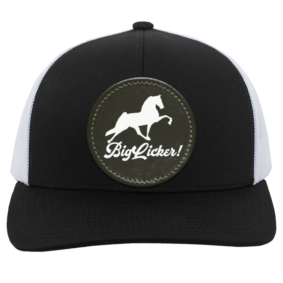 BIG LICKER PATCH HATTRUCKER HAT ( THREE SHAPES-12 COLORS AND STYLES)