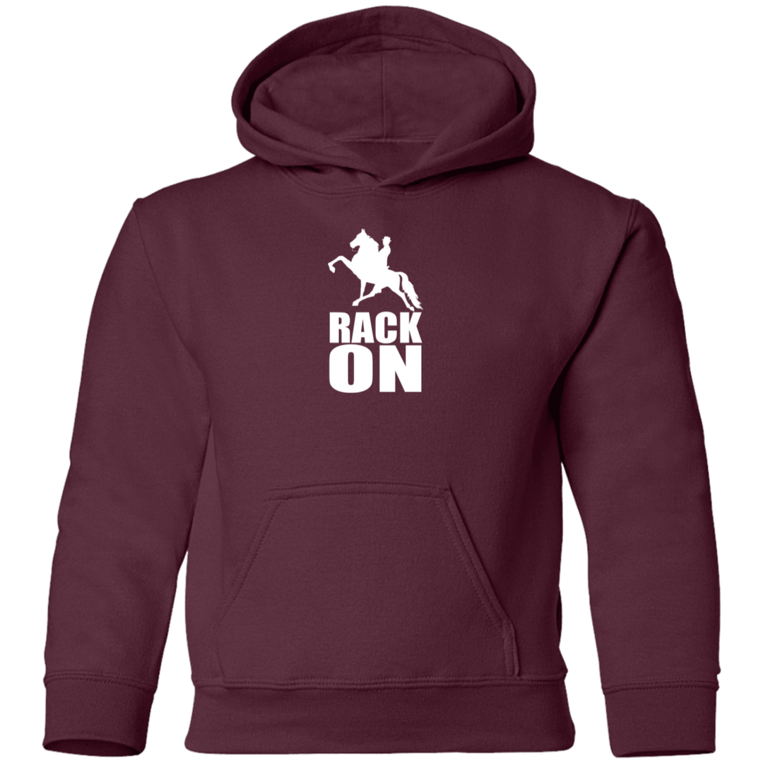 RACK ON RACKING (WHITE ART) G185B Youth Pullover Hoodie