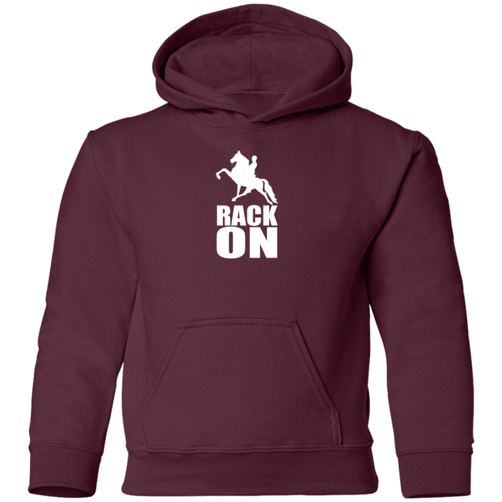 RACK ON RACKING (WHITE ART) G185B Youth Pullover Hoodie