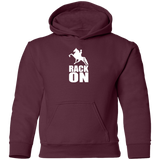RACK ON RACKING (WHITE ART) G185B Youth Pullover Hoodie