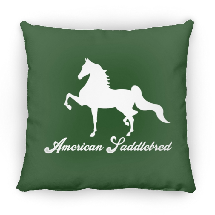 AMERICAN SADDLEBRED (DESIGN 1) WHITE 4HORSE PILLOWS THREE SIZES