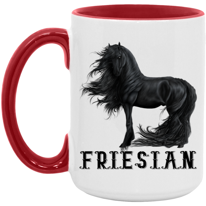 FRIESIAN STYLE 1 4HORSE AM15OZ 15oz. Accent Mug