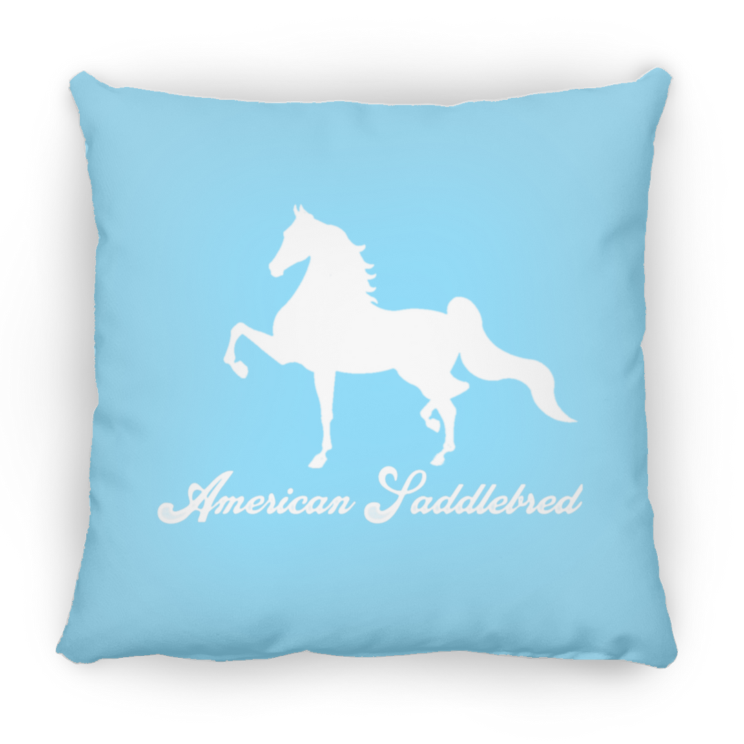 AMERICAN SADDLEBRED (DESIGN 1) WHITE 4HORSE PILLOWS THREE SIZES