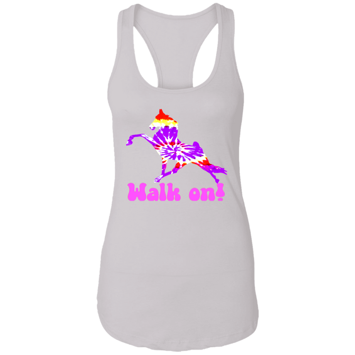 TIE DYE WALK ON NL1533 Ladies Ideal Racerback Tank