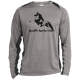 SPOTTED SADDLE WINE 2020 ST361LS Long Sleeve Heather Colorblock Performance Tee