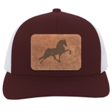 TENNESSEE WALKING HORSE PERFORMANCE LEATHER 104C Trucker Snap Back - Patch