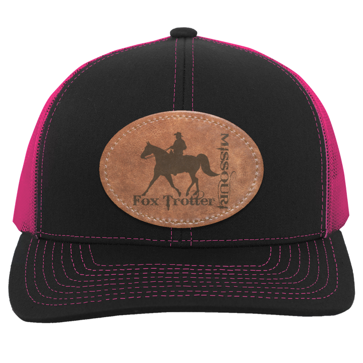 MISSOURI FOX TROTTER ON LEATHER 104C Trucker Snap Back - Patch