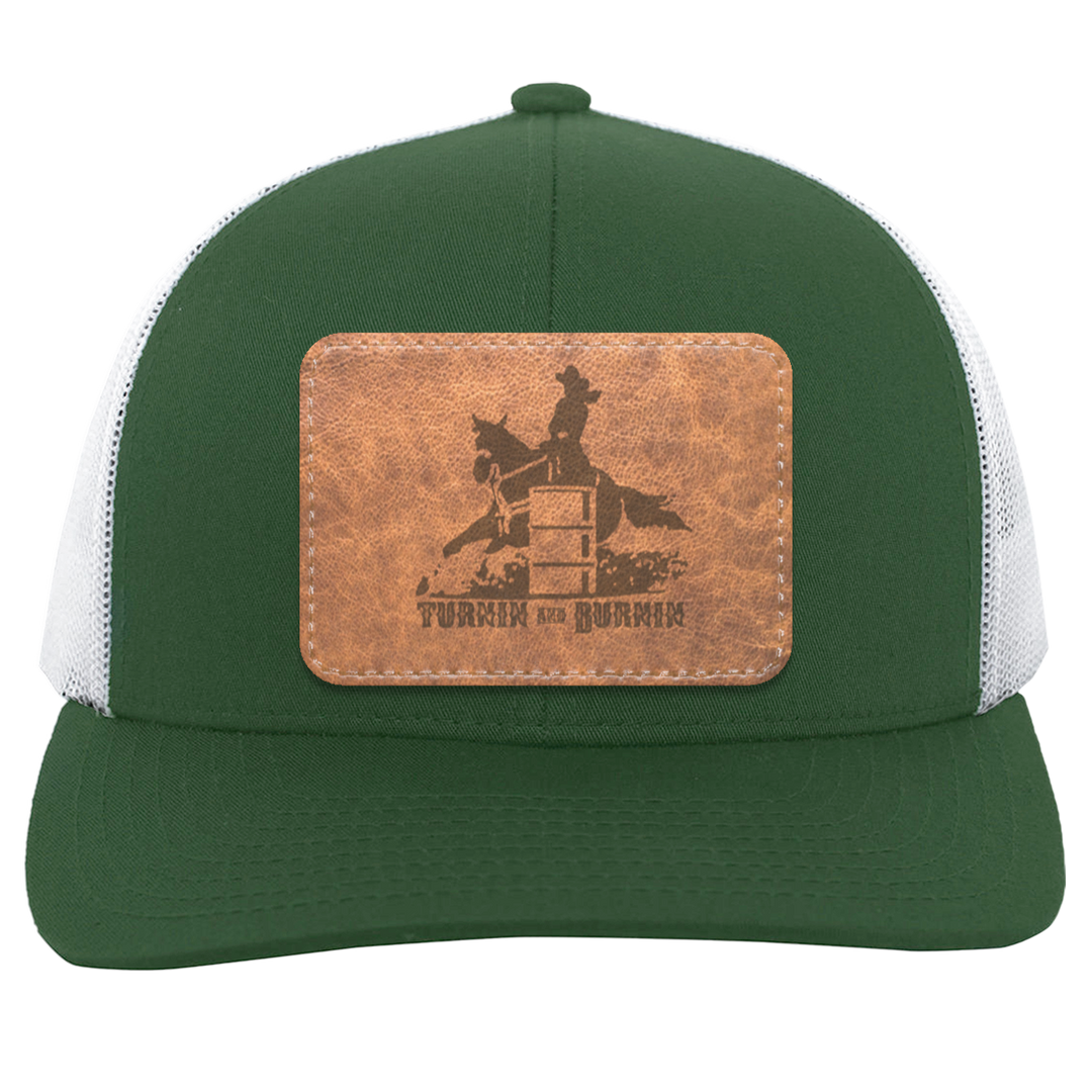 TURNIN AND BURNIN ON LEATHER 104C Trucker Snap Back - Patch