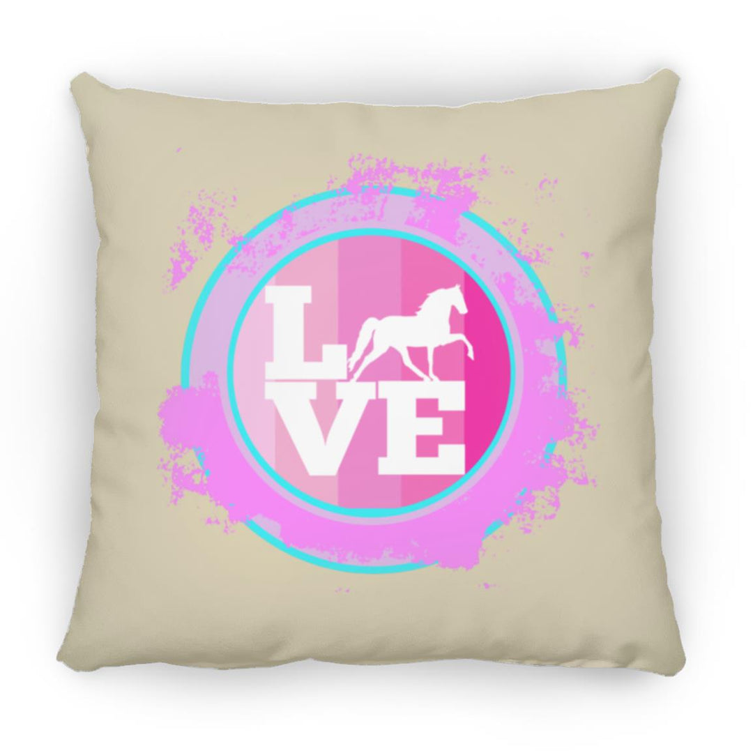 TWH PLEASURE BLEACH SPLATTER PINK TEAL ZP16 Medium Square Pillow