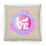 TWH PLEASURE BLEACH SPLATTER PINK TEAL ZP16 Medium Square Pillow