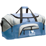 I RIDE A WALKING HORSE B (WHITE) BG99 Colorblock Sport Duffel