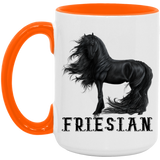 FRIESIAN STYLE 1 4HORSE AM15OZ 15oz. Accent Mug