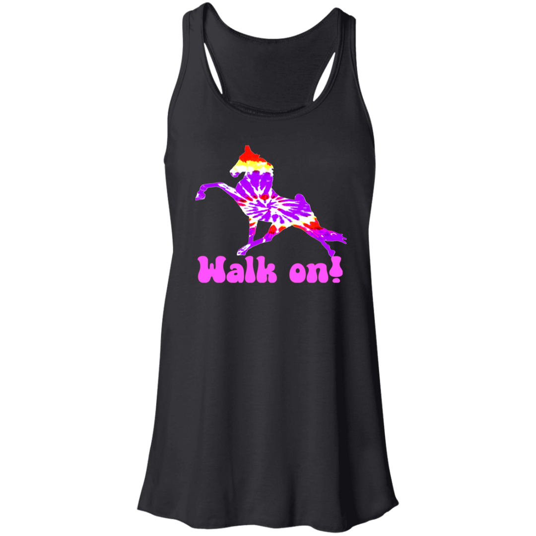 TIE DYE WALK ON B8800 Flowy Racerback Tank