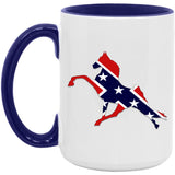Rebel on the Rail Tennessee Walking Horse Performance AM15OZ 15oz. Accent Mug