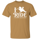 I RIDE A WALKING HORSE B (WHITE) G500 5.3 oz. T-Shirt