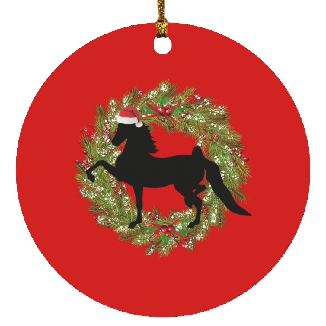American Saddlebred (Christmas) SUBORNC Circle Ornament