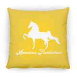 AMERICAN SADDLEBRED (DESIGN 1) WHITE 4HORSE PILLOWS THREE SIZES