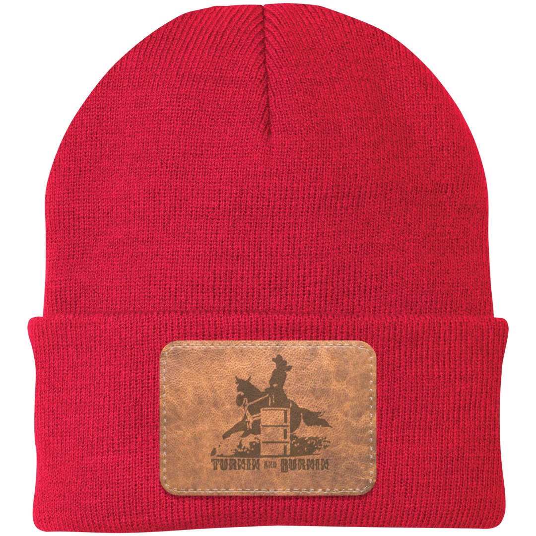 TURNIN AND BURNIN ON LEATHER CP90 Knit Cap - Patch