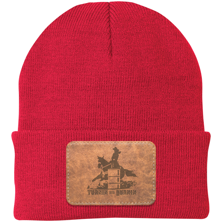 TURNIN AND BURNIN ON LEATHER CP90 Knit Cap - Patch