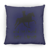 SHE FOUND HER LOVE (TWH pleasure)Bblack art ZP18 Large Square Pillow