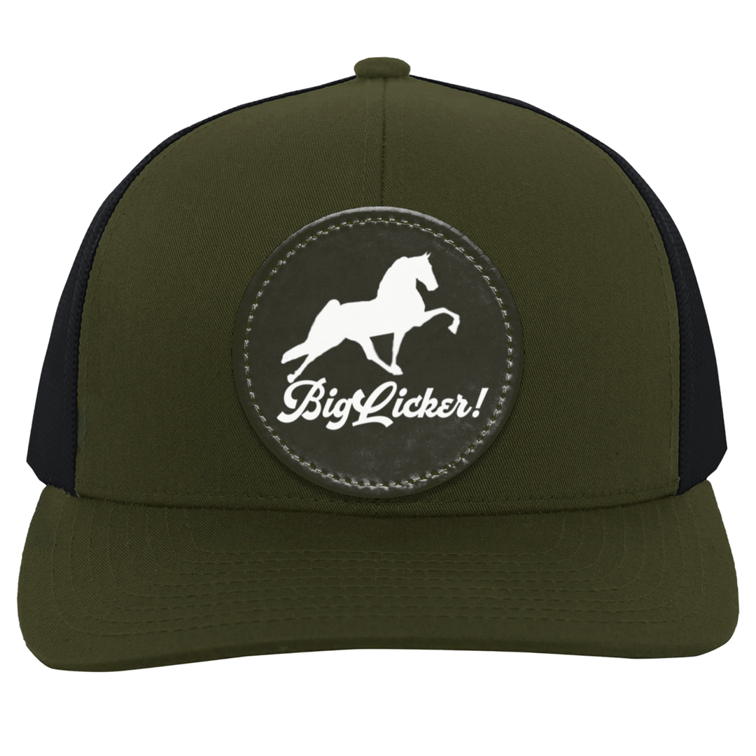 BIG LICKER PATCH HATTRUCKER HAT ( THREE SHAPES-12 COLORS AND STYLES)