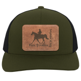 MISSOURI FOX TROTTER ON LEATHER 104C Trucker Snap Back - Patch