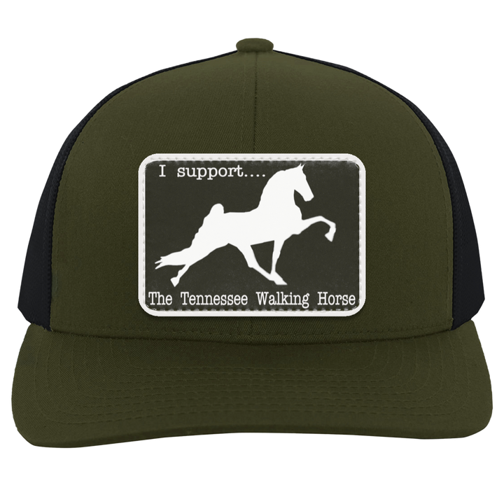 I SUPPORT THE TWH -RECTANGLE 104C Trucker Snap Back - Patch