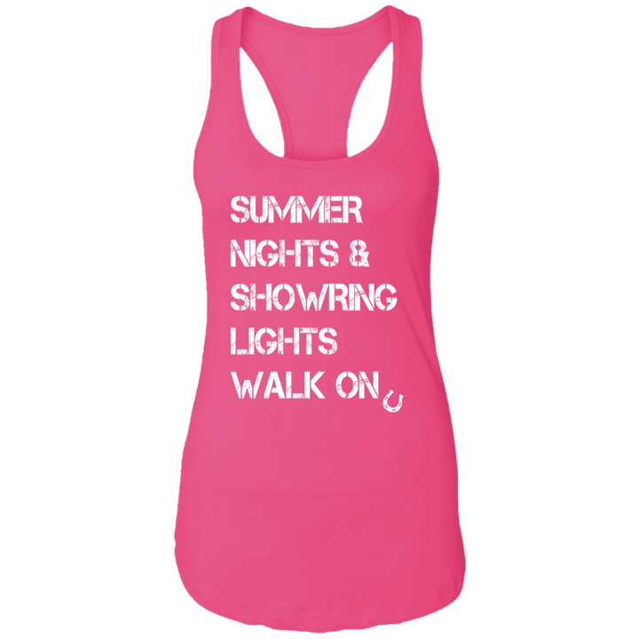 Summer Nights Showring Lights Walk On NL1533 Ladies Ideal Racerback Tank