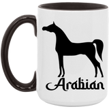 ARABIAN ART TUMBLER 4HORSE AM15OZ 15oz. Accent Mug