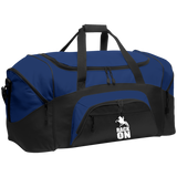 RACK ON RACKING (WHITE ART) BG99 Colorblock Sport Duffel