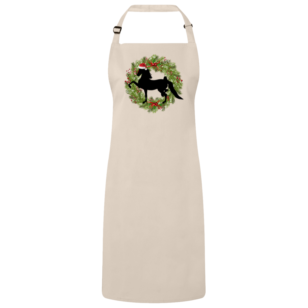 American Saddlebred (Christmas) RP150 Sustainable Unisex Bib Apron