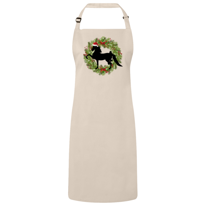 American Saddlebred (Christmas) RP150 Sustainable Unisex Bib Apron