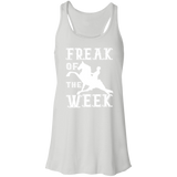 FREAK OF THE WEEK (WHITE) B8800 Flowy Racerback Tank