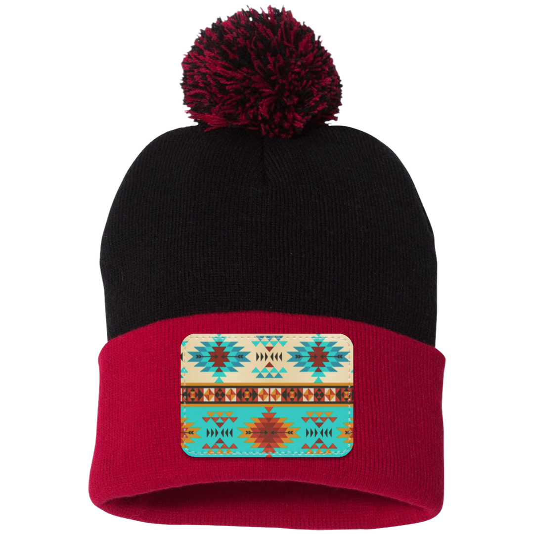 DUTTON RANCH 1 SP15 Pom Pom Knit Cap - Patch