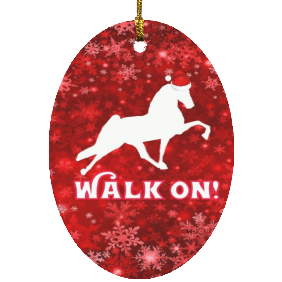 WALK ON ORNAMENT RED SNOW FLAKE WALK ON RED SNOWFLAKE (4 SHAPES)