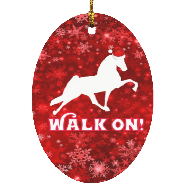 WALK ON ORNAMENT RED SNOW FLAKE WALK ON RED SNOWFLAKE (4 SHAPES)
