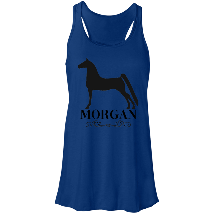 MORGAN STYLE 1 4HORSE B8800 Flowy Racerback Tank