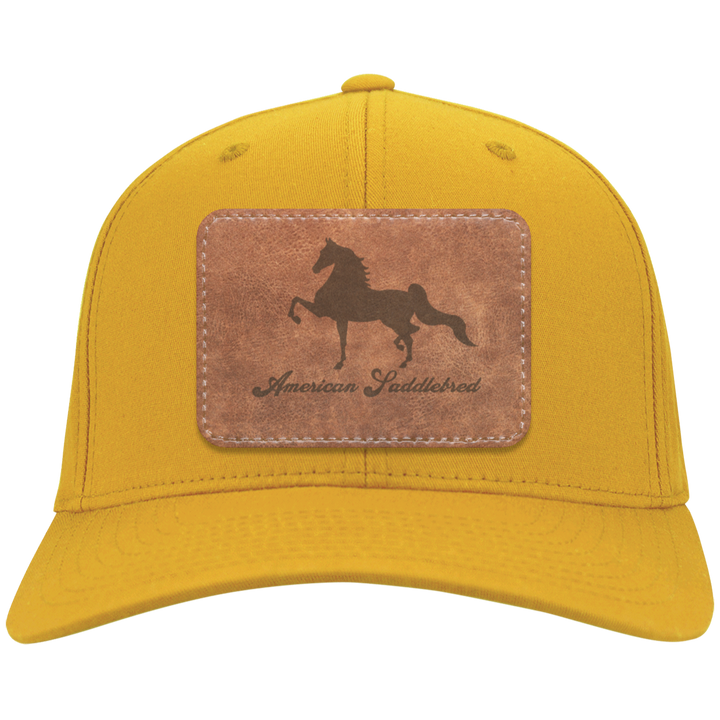 AMERICAN SADDLEBRED ON LEATHER CP80 Twill Cap - Patch
