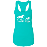 BORN TO WALK NL1533 Ladies Ideal Racerback Tank