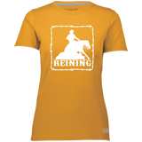REINING STYLE 1 (WHITE) 4HORSE 64STTX Ladies’ Essential Dri-Power Tee